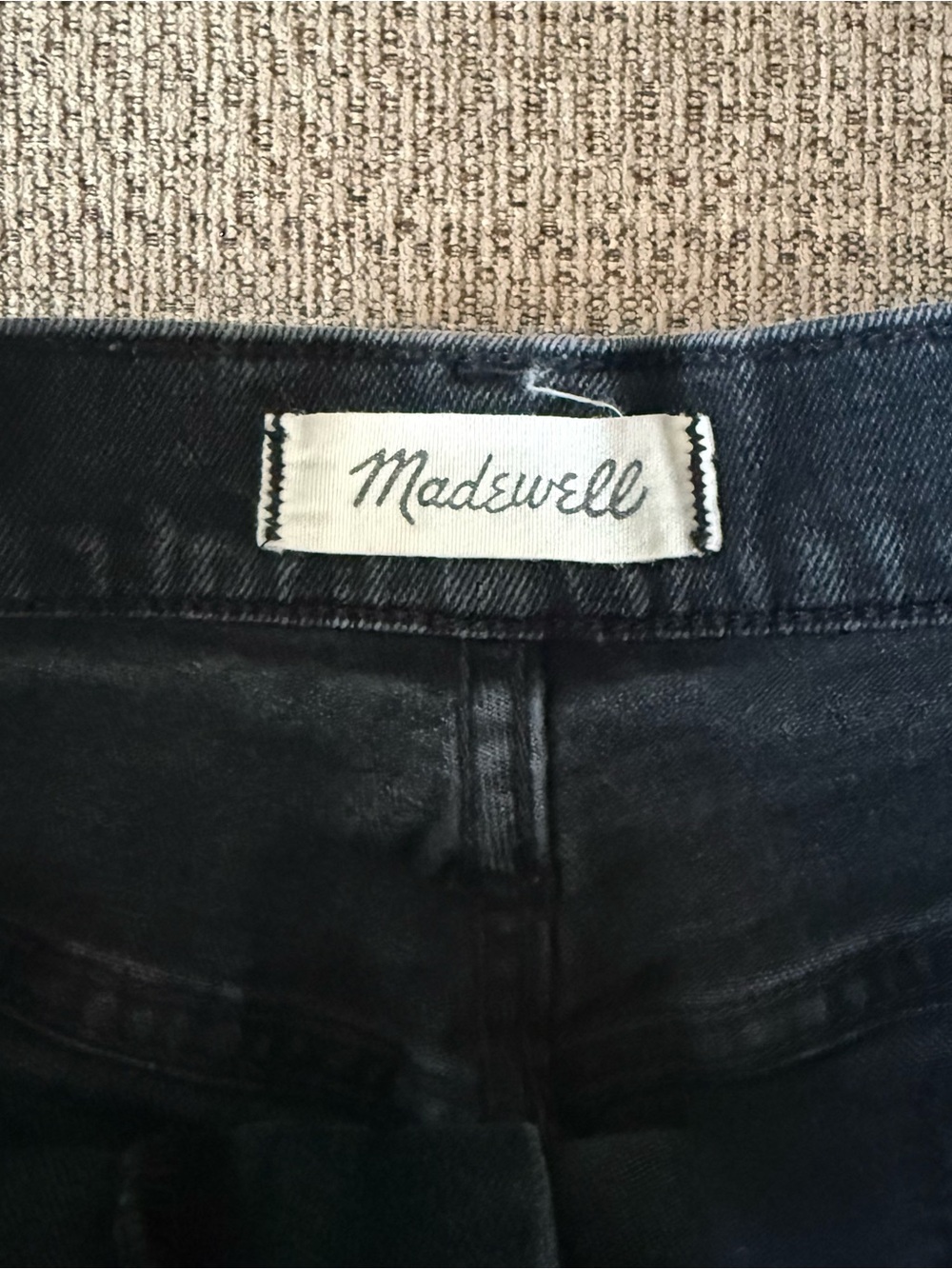 Madewell High Rise Denim Short Black 26 - Picture 3 of 5